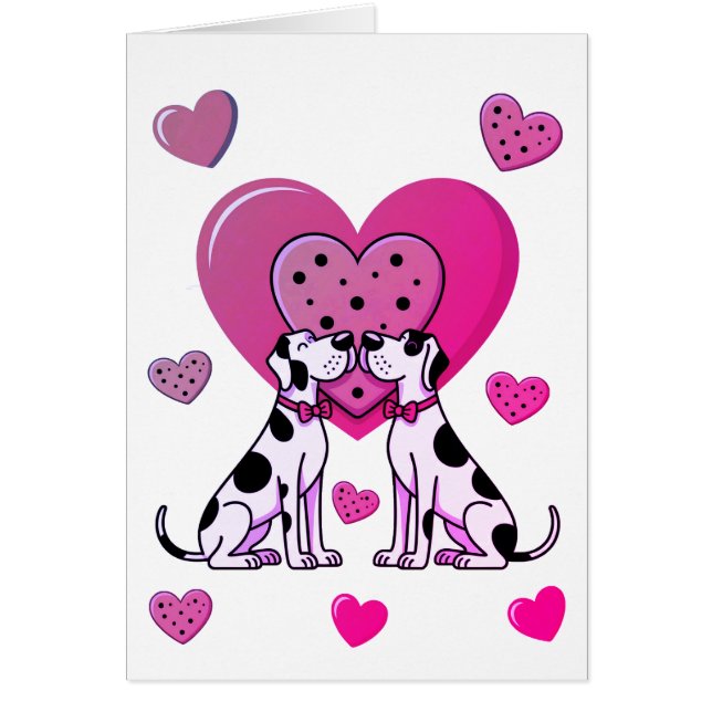 Cartão Great Dane Valentinstagkarte  (Frente)