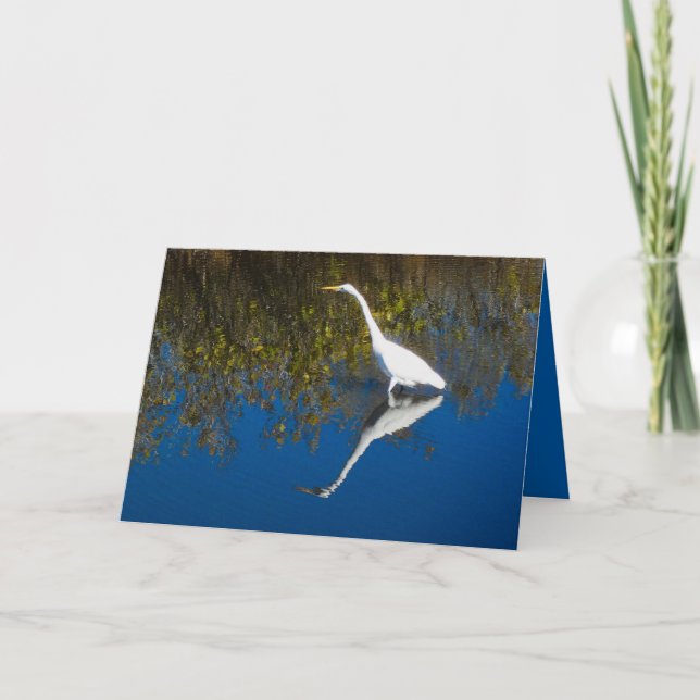 Cartão Great Egret #1 Greeting Card (Frente)