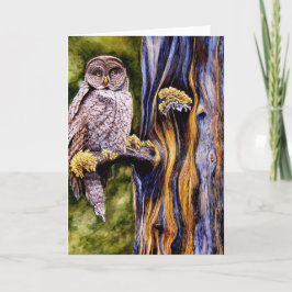 Cartão Great Gray Owl, Greeting Card