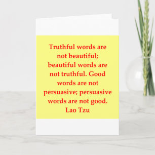 Cartão great Lao Tzu quote