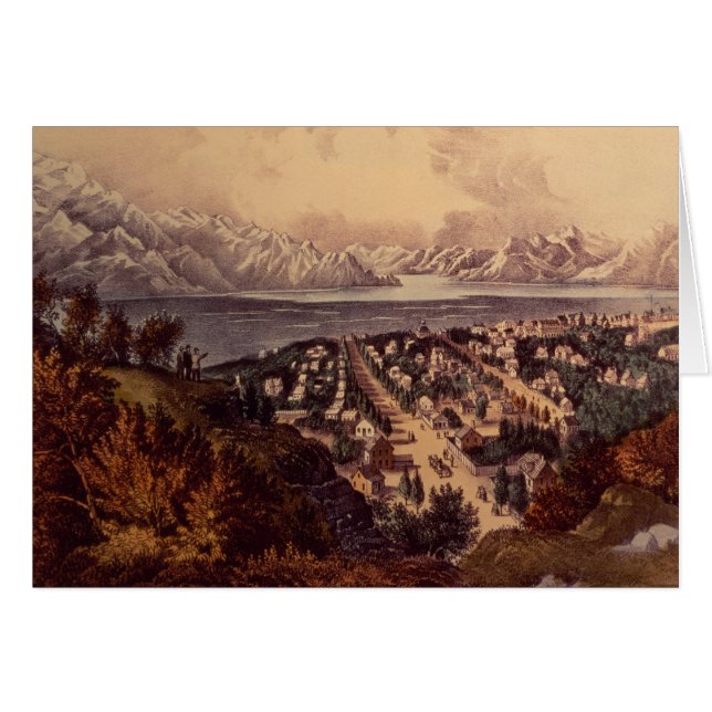 Cartão Great Salt Lake, Utá (Frente Horizontal)