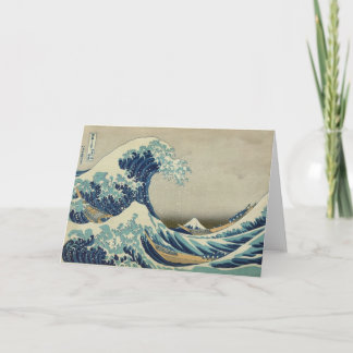 Cartão Great Wave off Kanagawa - Hokusai