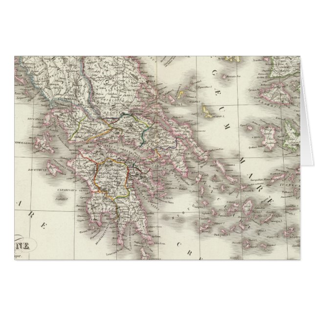 Cartão Grece ancienne - Grécia antiga (Frente Horizontal)