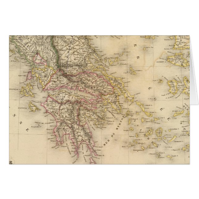 Cartão Grécia antiga 3 (Frente Horizontal)