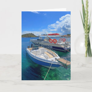 Cartão Grécia de Barcos de Pesca Zakynthos