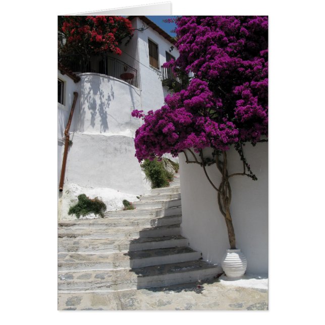 Cartão Grécia do Skopelos (Frente)