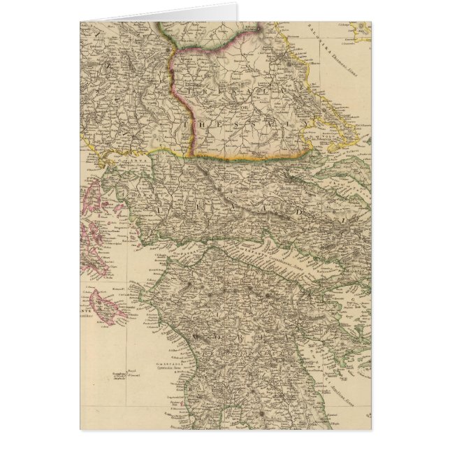 Cartão Grécia, Ilhas Jónicas (Frente)