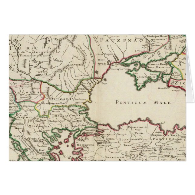 Cartão Grécia, Turquia, Europa (Frente Horizontal)