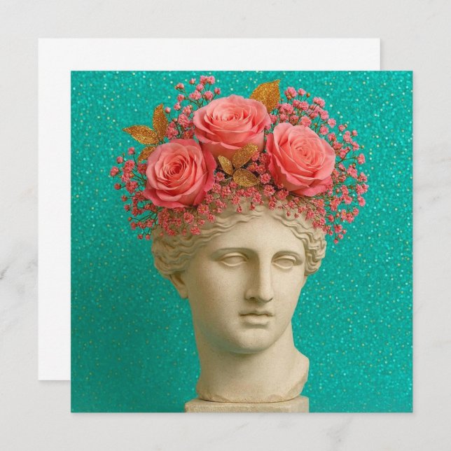 Cartão Greek Ancient Greeting Card. (Frente/Verso)