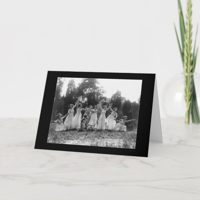 Cartão Greek Dance Group in Washington, DC 1924 (Frente)