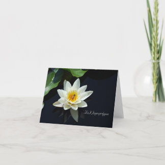 Cartão Greek sympathy card with white waterlily