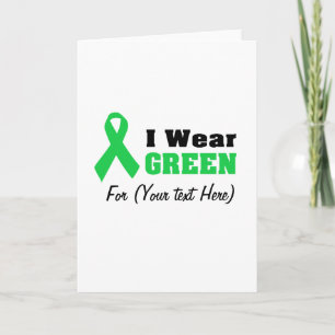 Cartão Green Awareness Ribbon