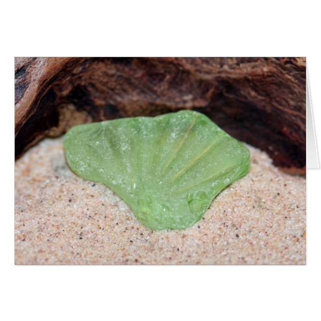 Cartão Green Beach Glass (Frente Horizontal)