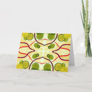 Cartão Green Cream Float Greeting Card