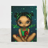 "Green Dragonling" Greeting Card
