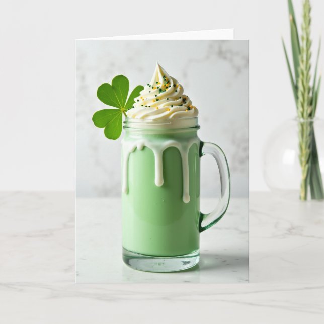 Cartão Green Drink Celebration Card (Frente)