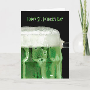 Cartão Green Irish beer