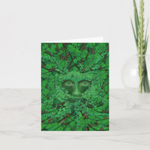 Cartão Green Man Greetings card