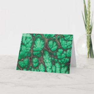 Cartão Green Patterned Malachite
