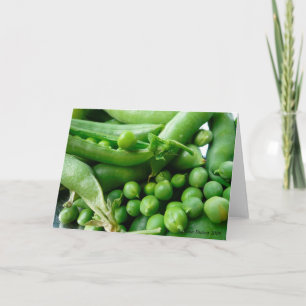 Cartão Green peas greeting card