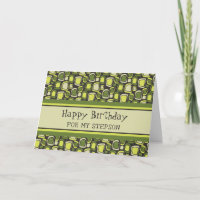 Green Retro Stepson Birthday