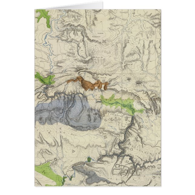 Cartão Green River from the Union Pacific Rail Road Map (Frente)