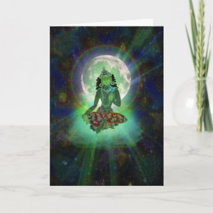 Cartão 'Green Tara' greeting card