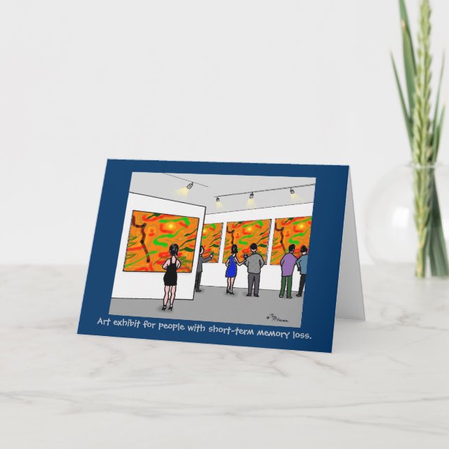 Cartão Green Weenii "Art Exhibit" Greeting Card (Frente)