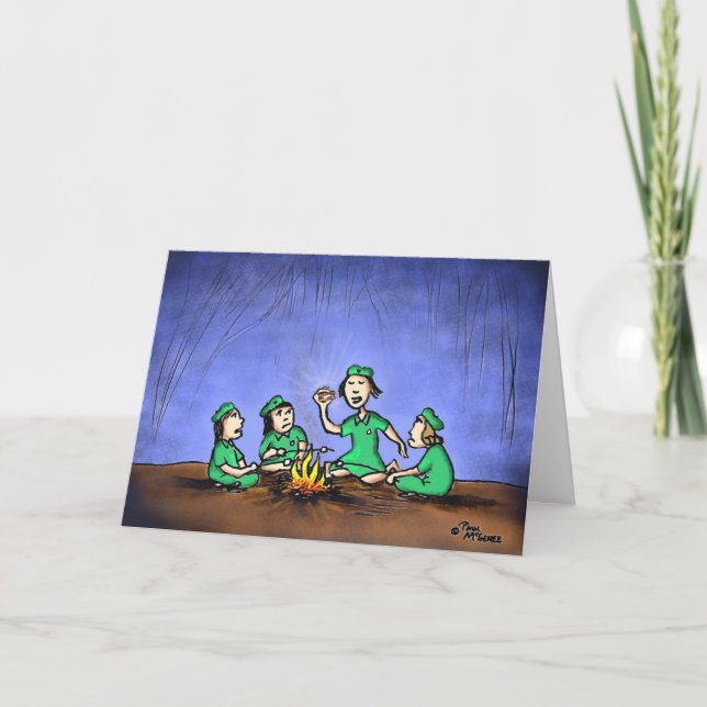 Cartão Green Weenii "One s'more" Greeting Card (Frente)