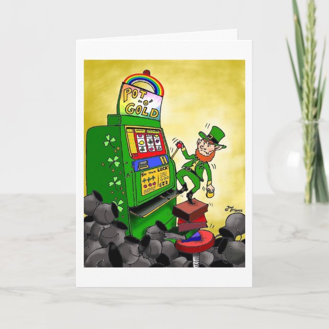 Cartão Green Weenii "The Luck of the Irish" Greeting Card (Frente)