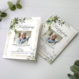 Cartão Greenery Deixa Foto do Funeral