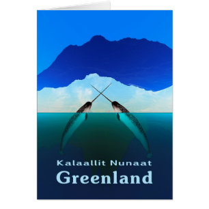 Cartão Greenland - Narwhal