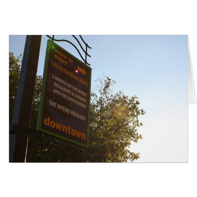 Cartão Greenville Centro Fading Sun (Frente horizontal)