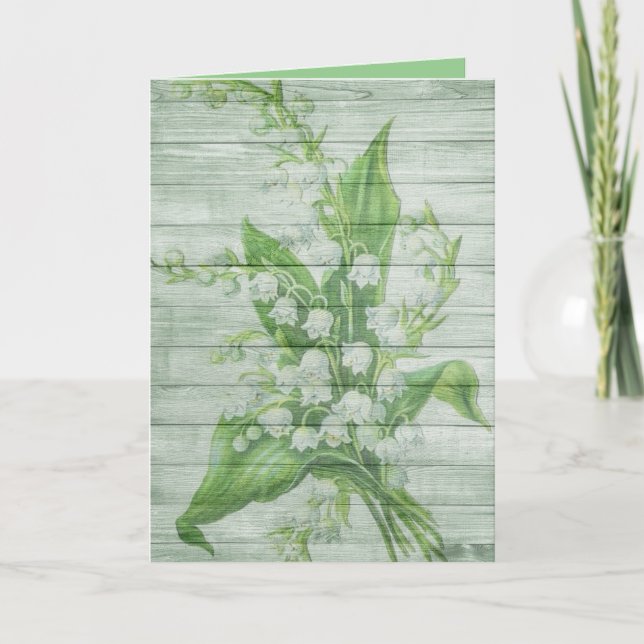Cartão greenwood flowers greeting card (Frente)