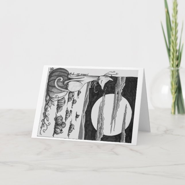 Cartão Greeting: A Field of Halloween (Frente)