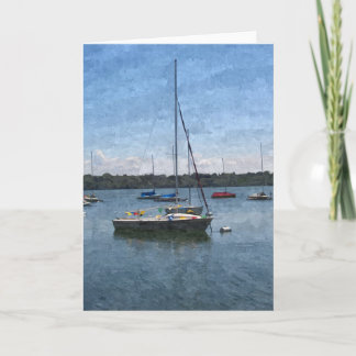 CARTÃO GREETING: Barcos no Lago Harriet_ Card