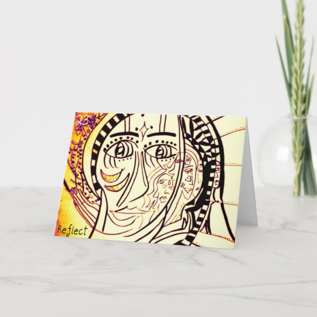 Cartão Greeting Card 23 Reflect (Frente)