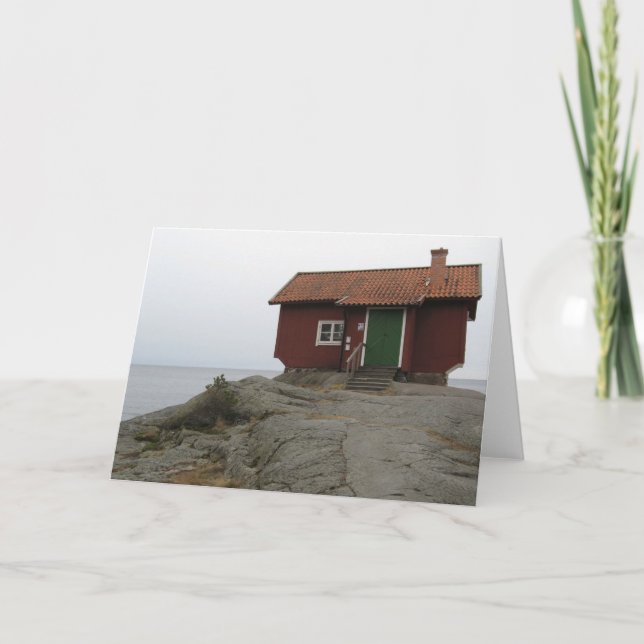 Cartão Greeting card. Albert Engströms ateljé. (blank) (Frente)