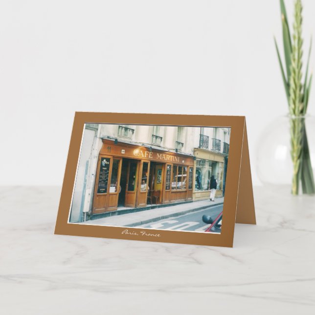 Cartão Greeting Card/"Bonjour!" (Frente)