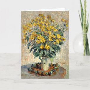Cartão Greeting Card, Claude Monet Jerusalem Artichoke
