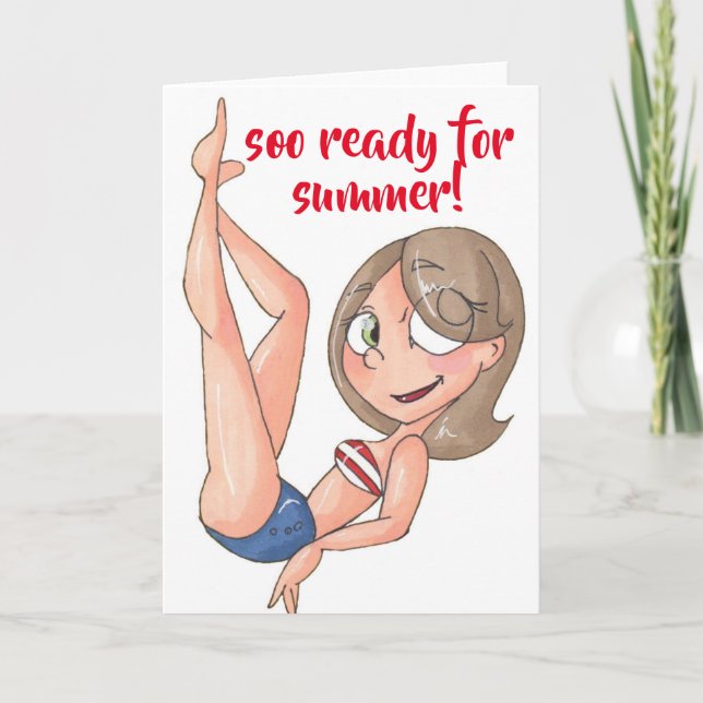 Cartão Greeting Card Collection - Summertime (Frente)