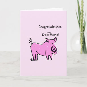 Cartão Greeting card- Congratulations on the New Home