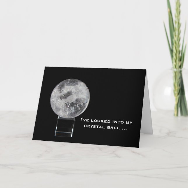 Cartão Greeting Card: Crystal Ball (Frente)