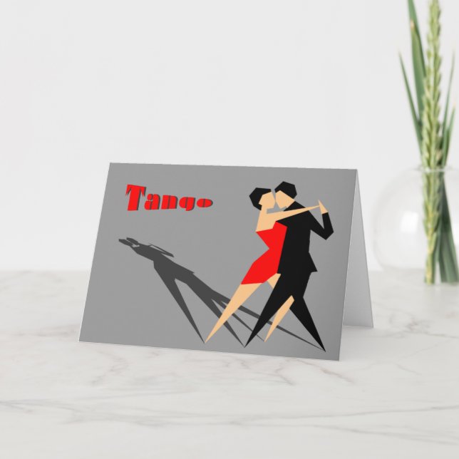 Cartão greeting card cubic tango (Frente)