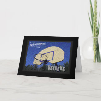 Cartão Greeting Card "Encourage-BELIEVE" 5x7 w/plain env