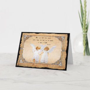 Cartão Greeting Card. Faith, Hope and Love