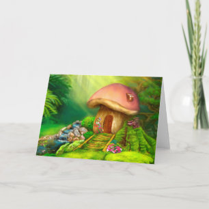 Cartão Greeting Card Fantasy cogroom cotage house