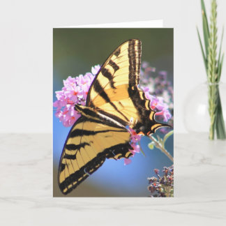 Cartão Greeting card featuring Yellow Butterfly