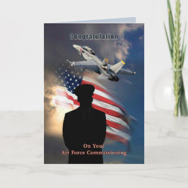 Cartão Greeting Card for Air Force Commissioning