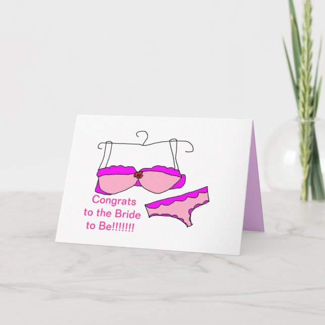 Cartão Greeting Card for Bride To Be (Frente)